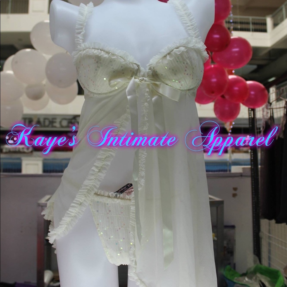 Victoria’s Secret Bridal  Babydoll 34B Set